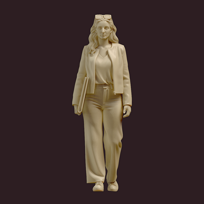 MM4171 Young Female Walking with Folder