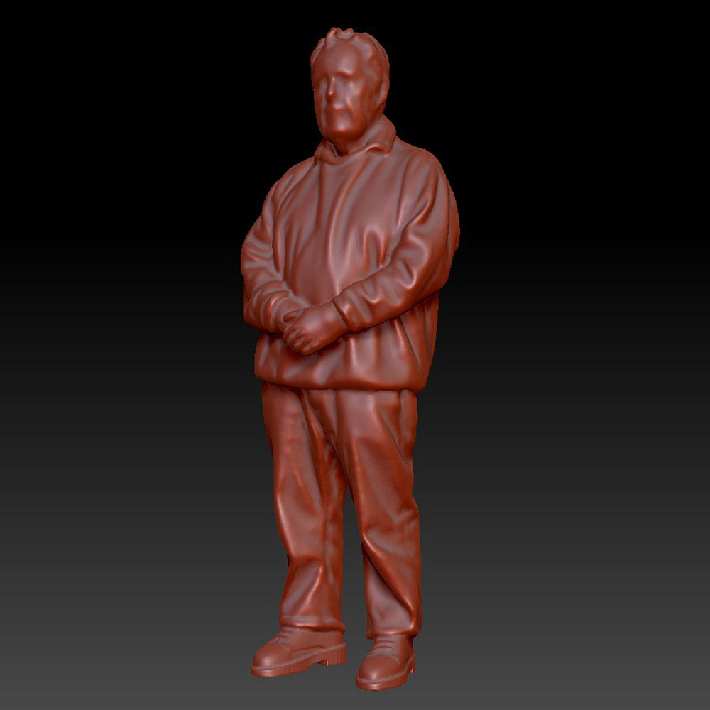 DSP284 Male Standing hands Clasped