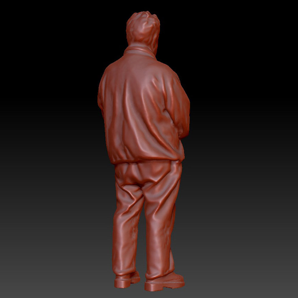 DSP284 Male Standing hands Clasped