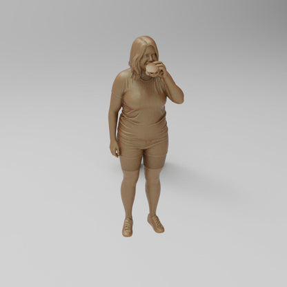 MM4406 Lady Eating Burger