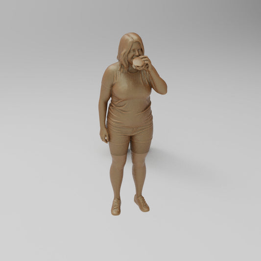 MM4406 Lady Eating Burger