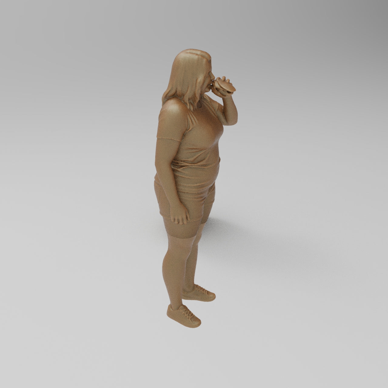 MM4406 Lady Eating Burger