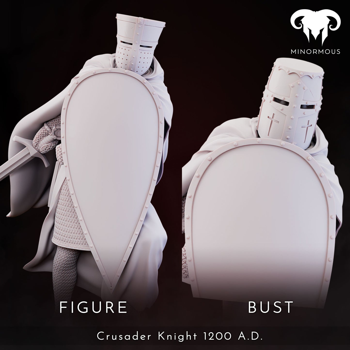 MIN101 Crusader Knight 12th-13th CAD - Vigilant Sentinel