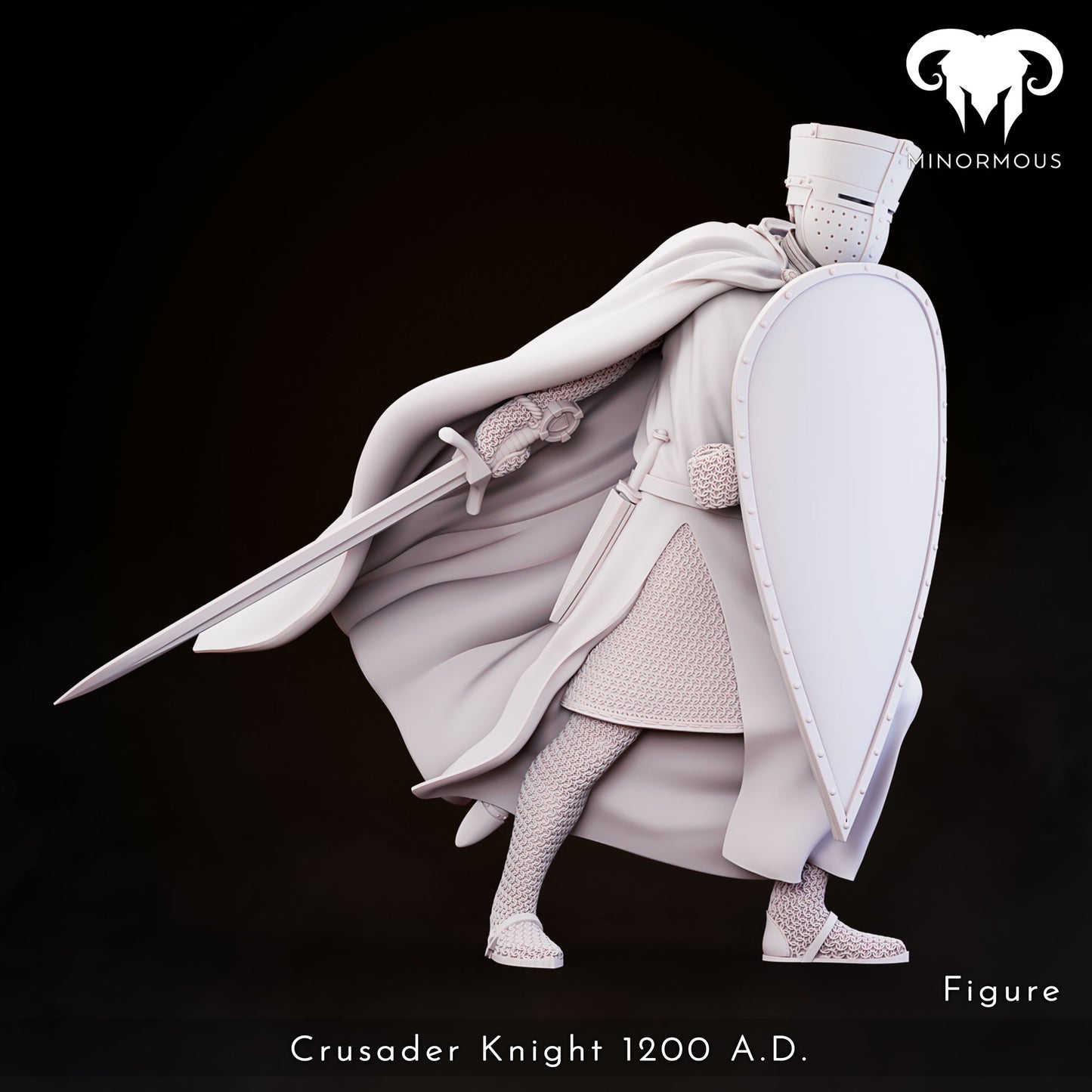 MIN101 Crusader Knight 12th-13th CAD - Vigilant Sentinel