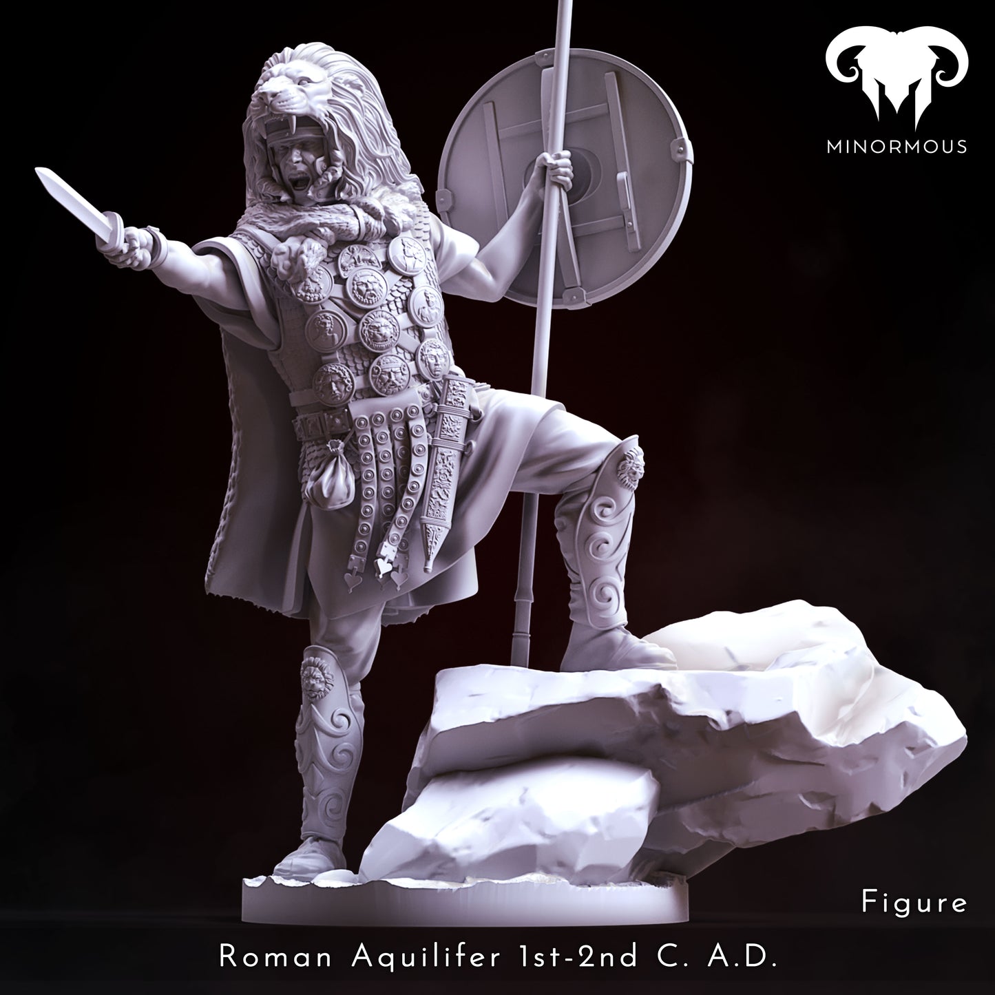 MIN107  Roman Aquilifer 1st-2nd C. A.C. The Protector!