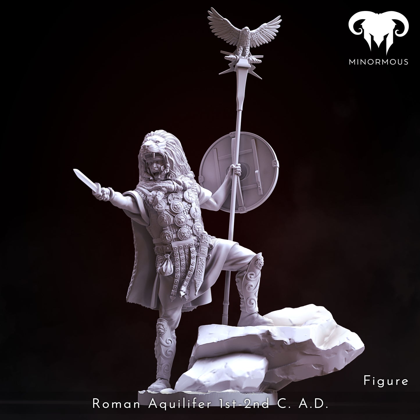MIN107  Roman Aquilifer 1st-2nd C. A.C. The Protector!