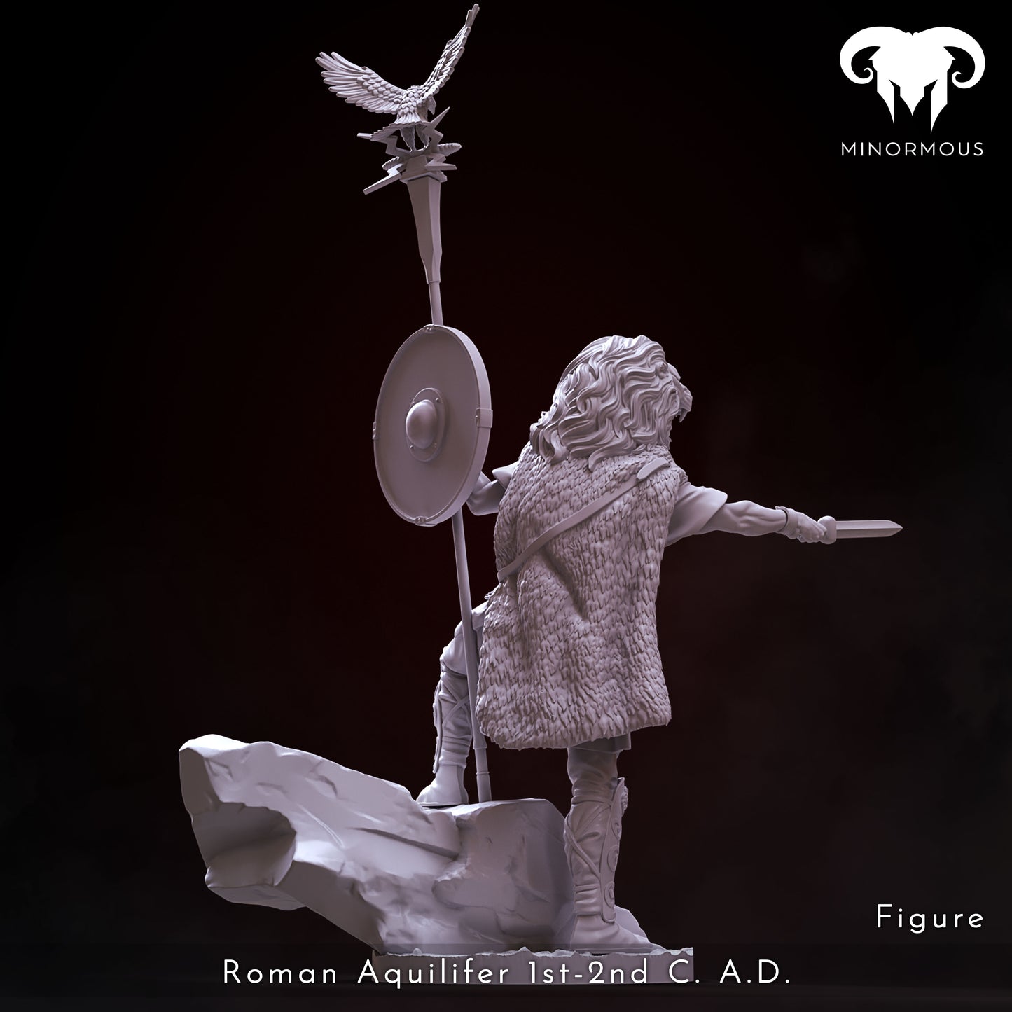 MIN107  Roman Aquilifer 1st-2nd C. A.C. The Protector!