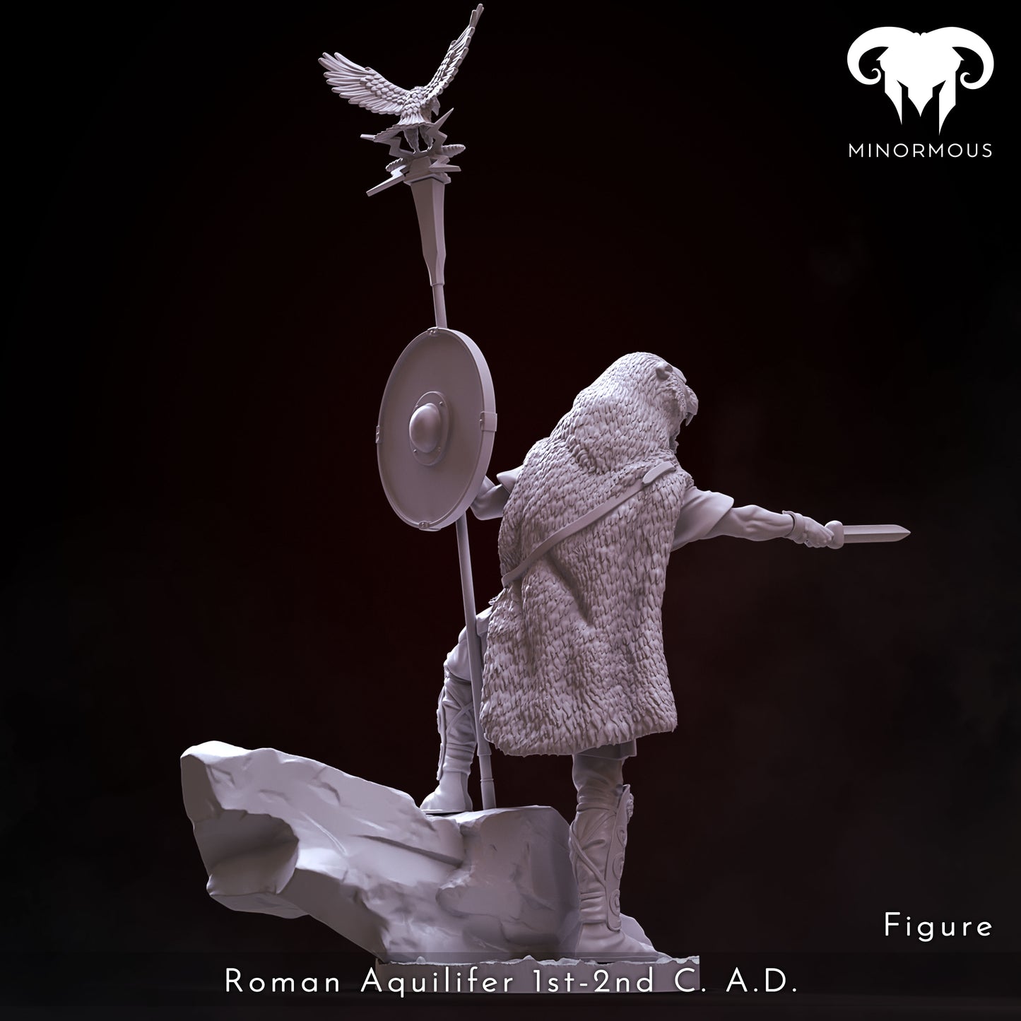 MIN107  Roman Aquilifer 1st-2nd C. A.C. The Protector!
