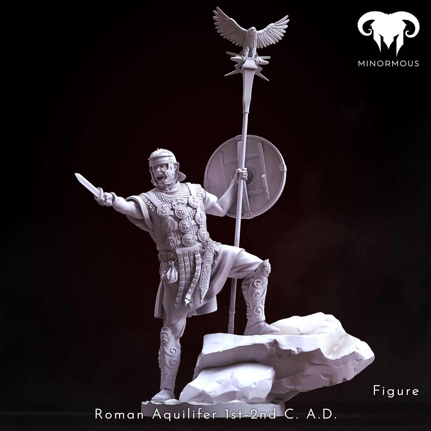MIN107  Roman Aquilifer 1st-2nd C. A.C. The Protector!