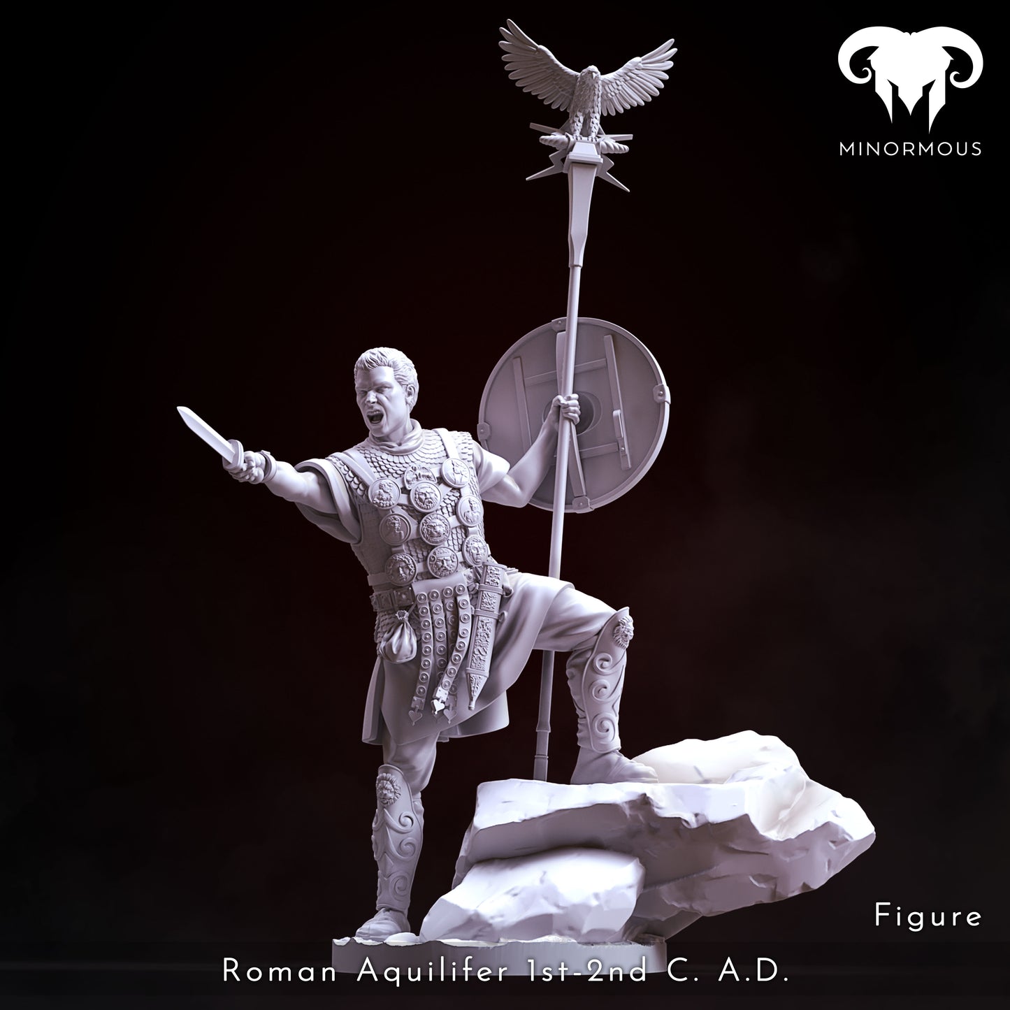 MIN107  Roman Aquilifer 1st-2nd C. A.C. The Protector!