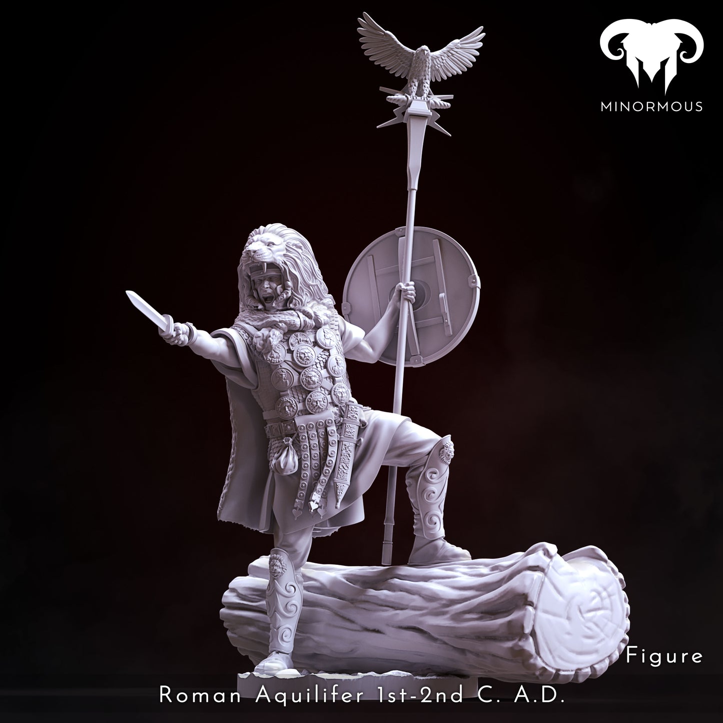 MIN107  Roman Aquilifer 1st-2nd C. A.C. The Protector!