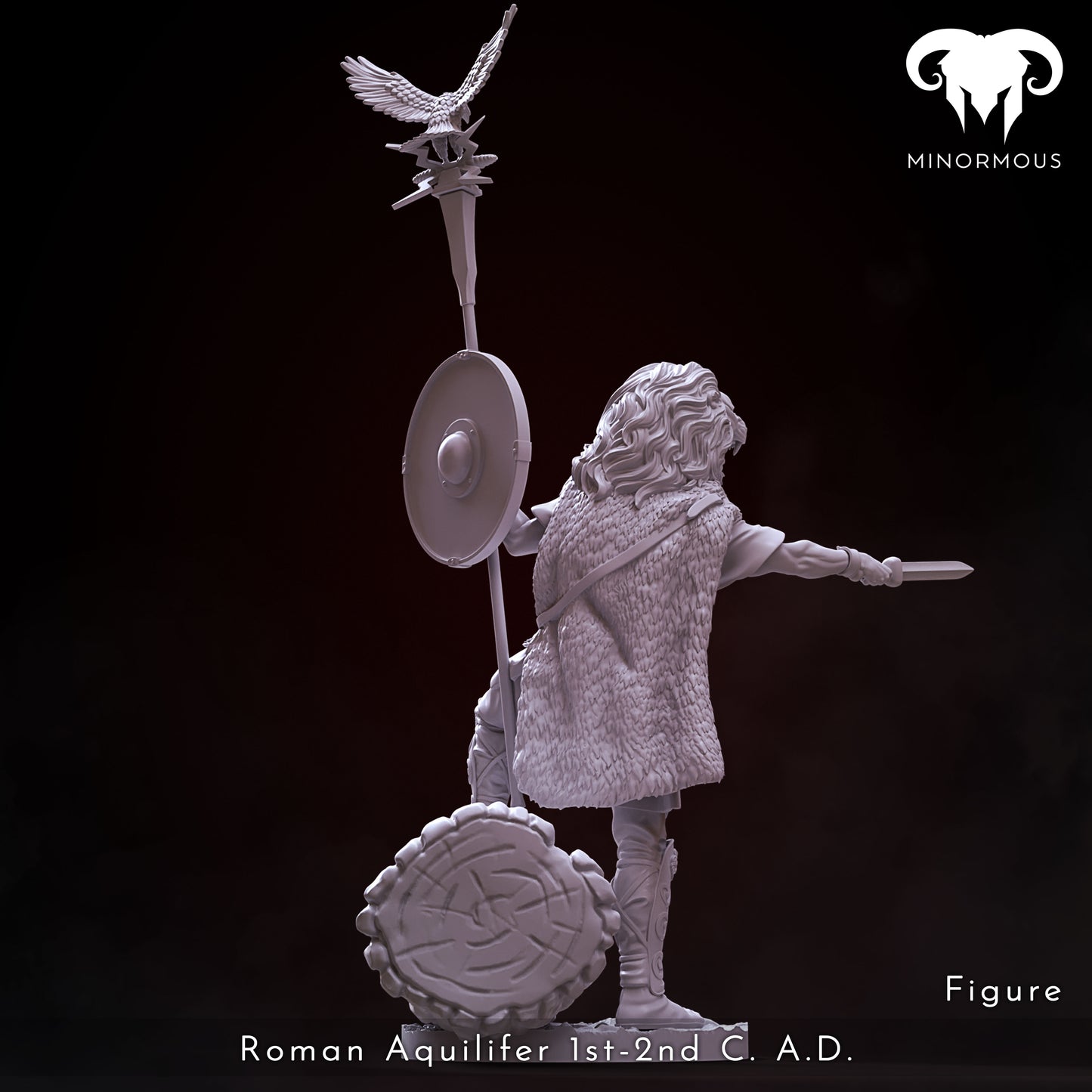 MIN107  Roman Aquilifer 1st-2nd C. A.C. The Protector!