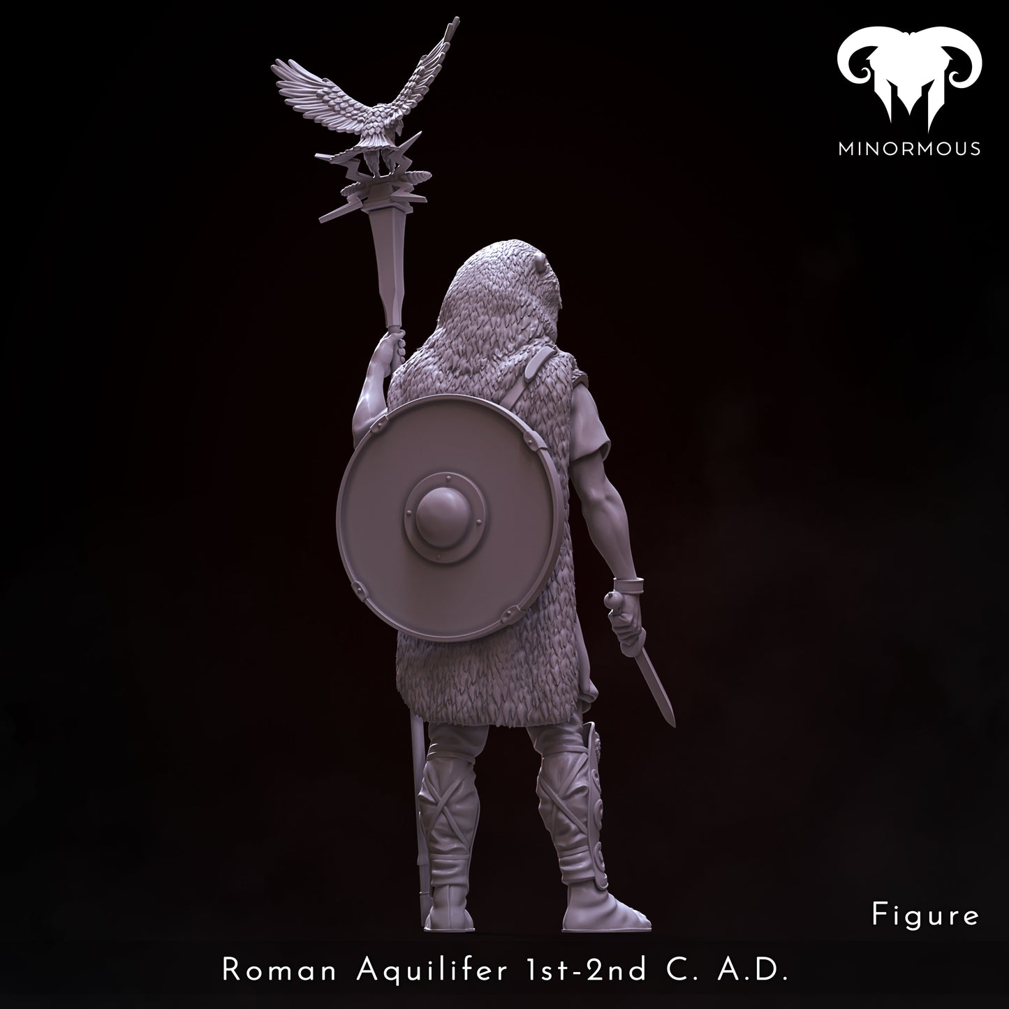 MIN108_ Roman Aquilifer 1st-2nd C. A.D. Looking at the Battlefield!