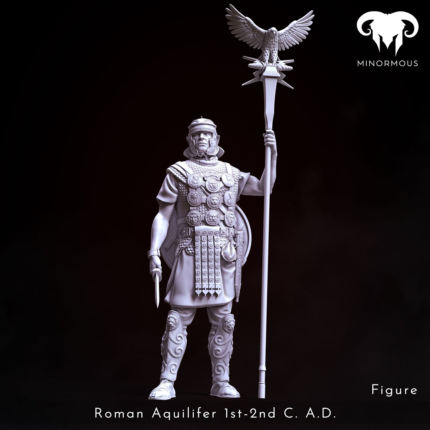 MIN108_ Roman Aquilifer 1st-2nd C. A.D. Looking at the Battlefield!