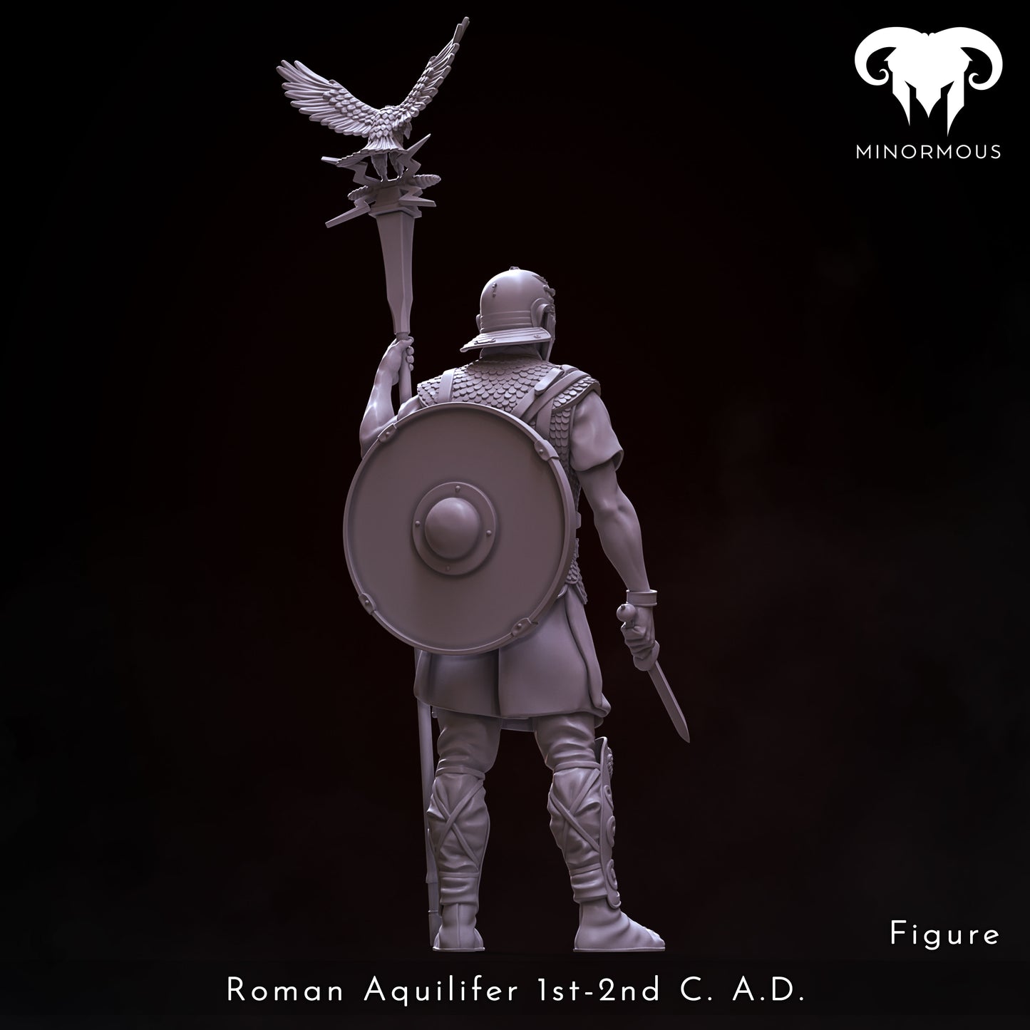 MIN108_ Roman Aquilifer 1st-2nd C. A.D. Looking at the Battlefield!