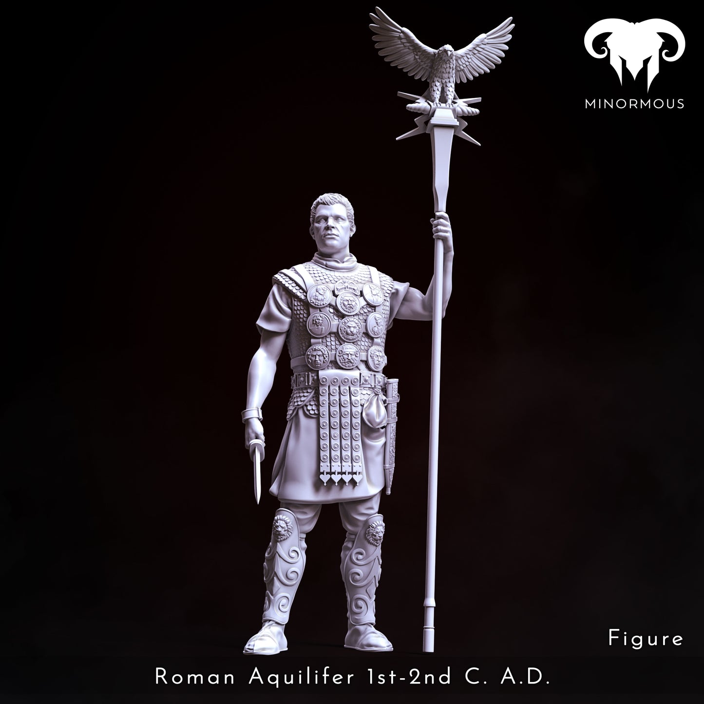 MIN108_ Roman Aquilifer 1st-2nd C. A.D. Looking at the Battlefield!