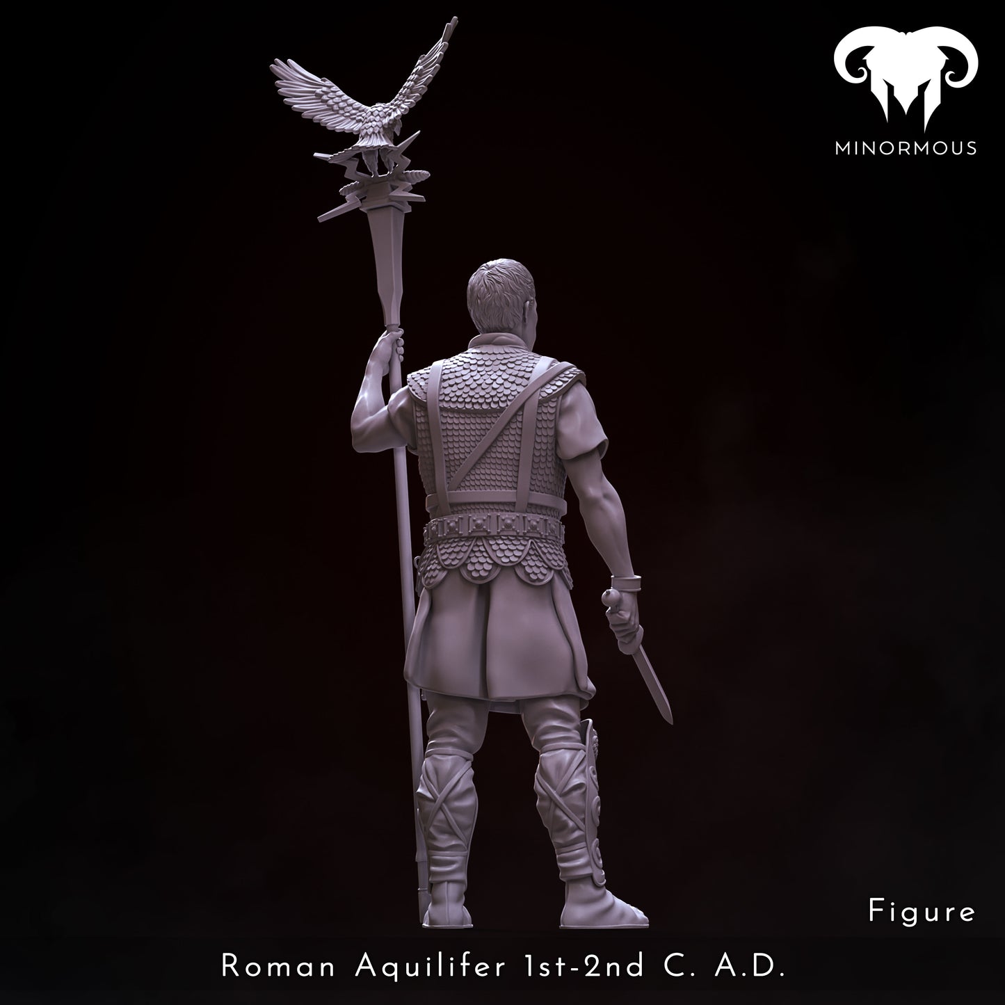 MIN108_ Roman Aquilifer 1st-2nd C. A.D. Looking at the Battlefield!
