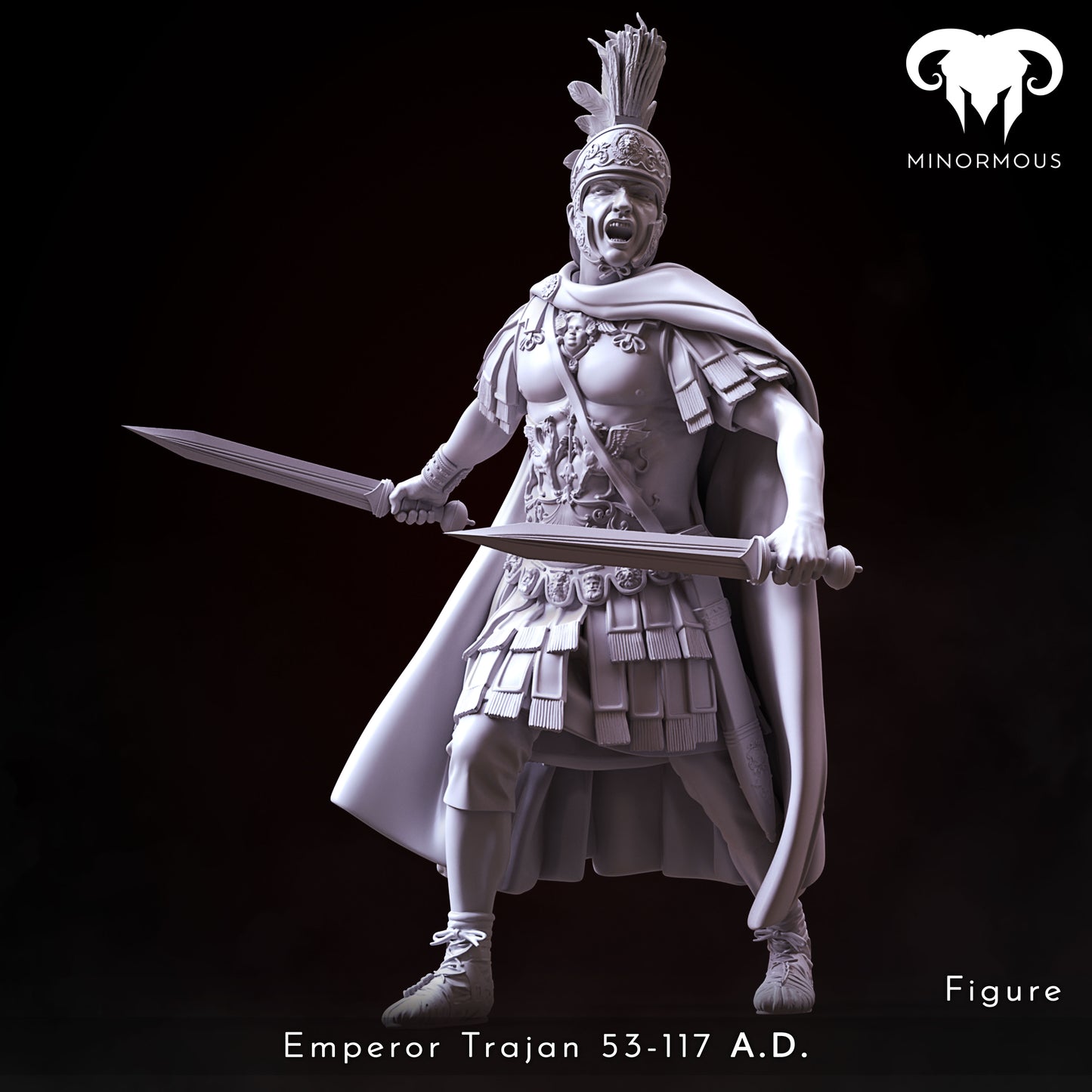 MIN113_ Roman Emperor Trajan 98 to 117 AD. The Sword of Rome!
