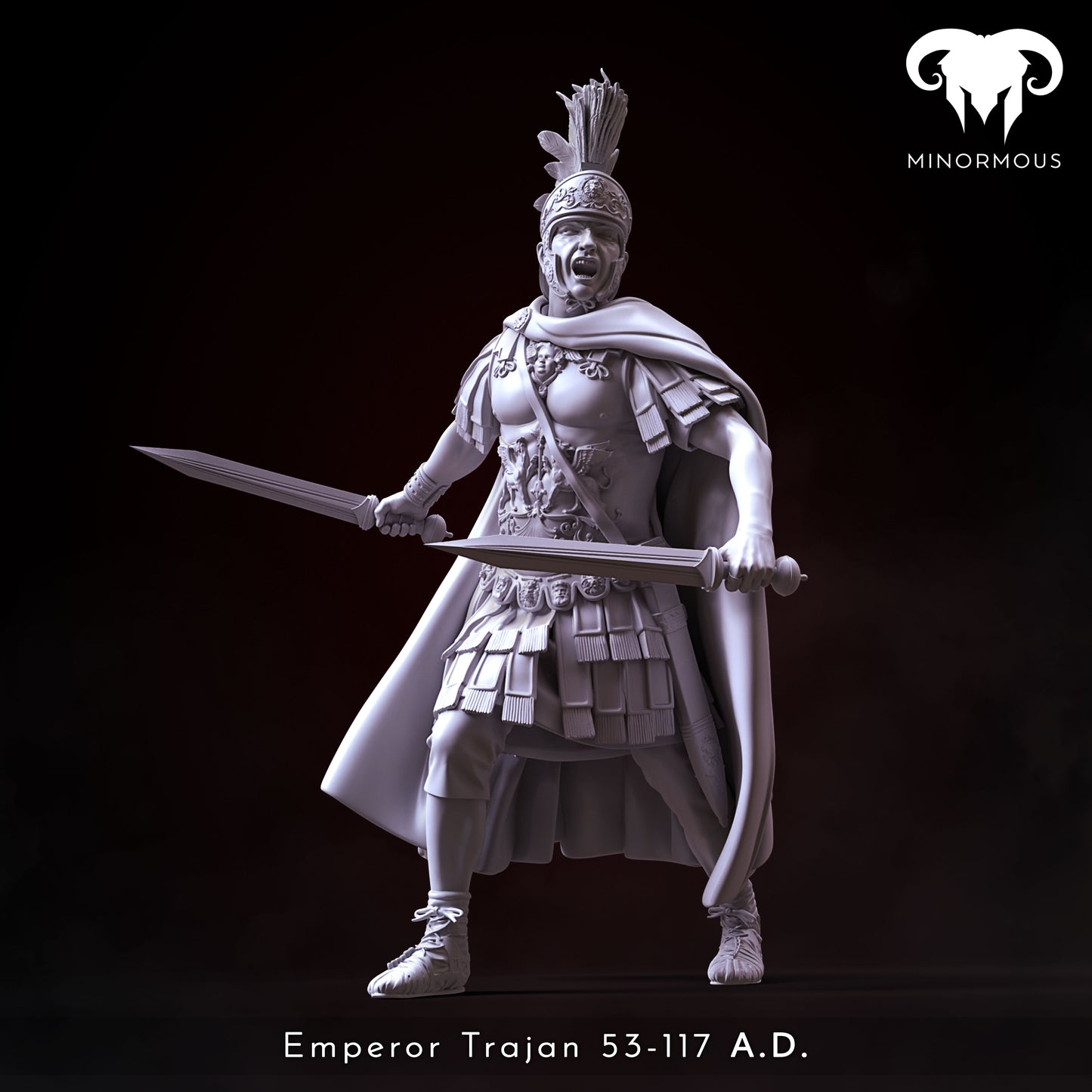 MIN113_ Roman Emperor Trajan 98 to 117 AD. The Sword of Rome!