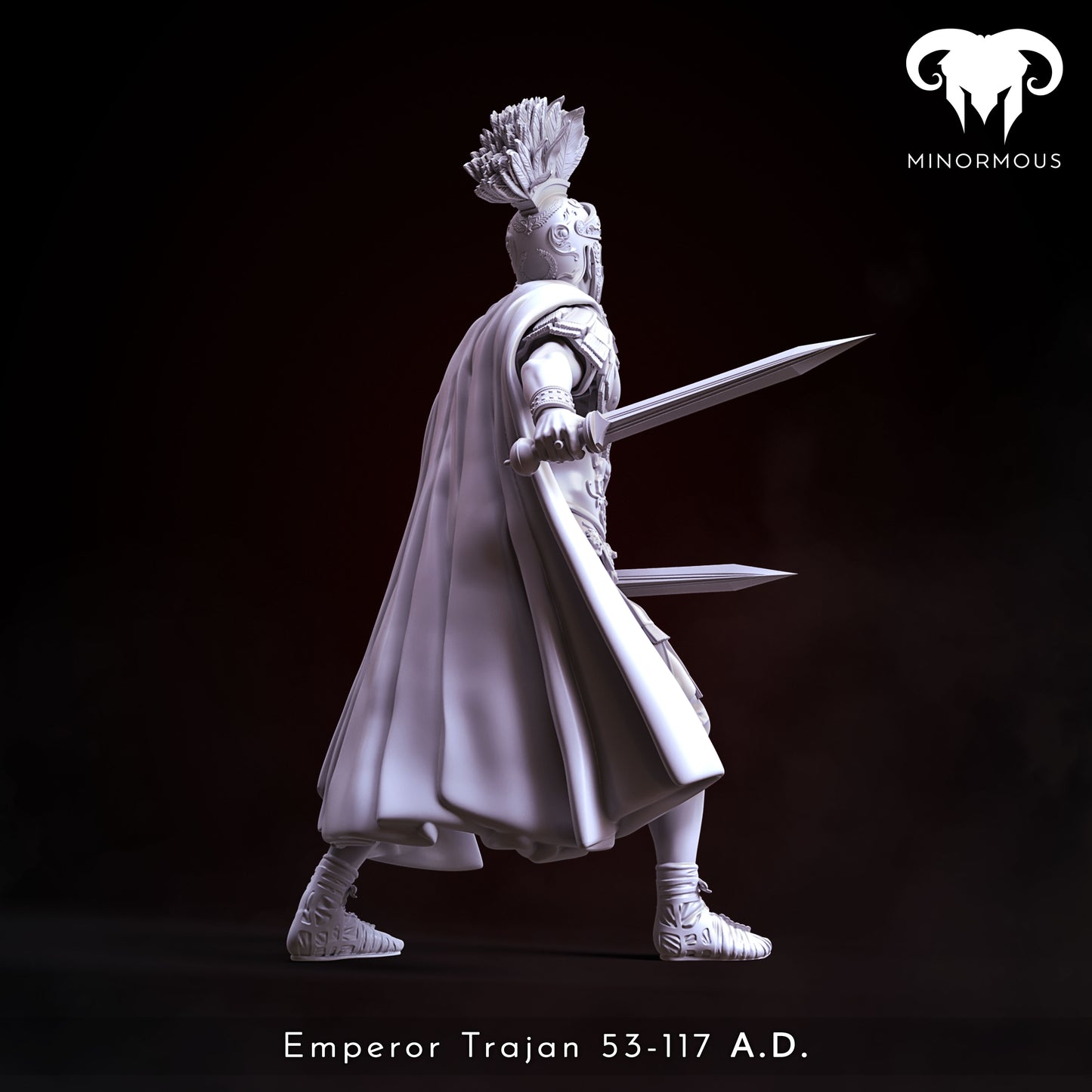 MIN113_ Roman Emperor Trajan 98 to 117 AD. The Sword of Rome!