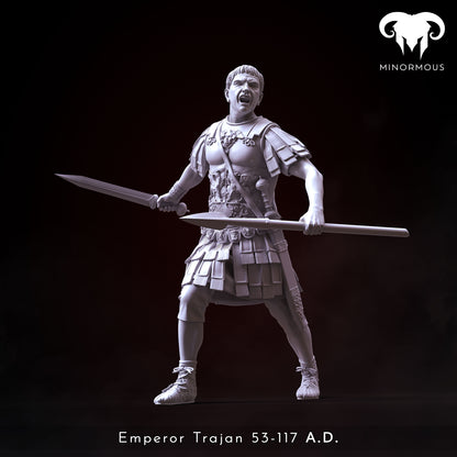 MIN113_ Roman Emperor Trajan 98 to 117 AD. The Sword of Rome!