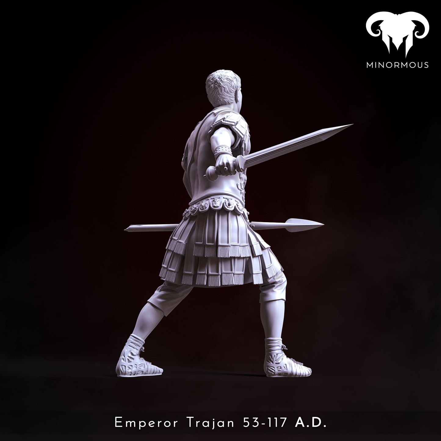 MIN113_ Roman Emperor Trajan 98 to 117 AD. The Sword of Rome!