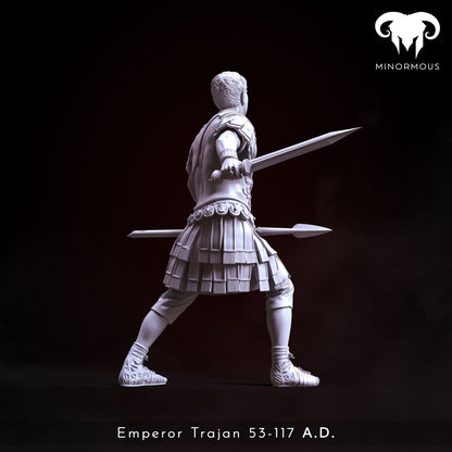 MIN113_ Roman Emperor Trajan 98 to 117 AD. The Sword of Rome!