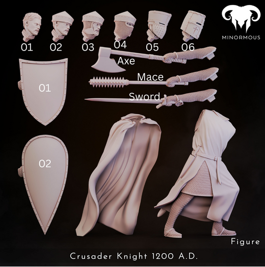 MIN101 Crusader Knight 12th-13th CAD - Vigilant Sentinel