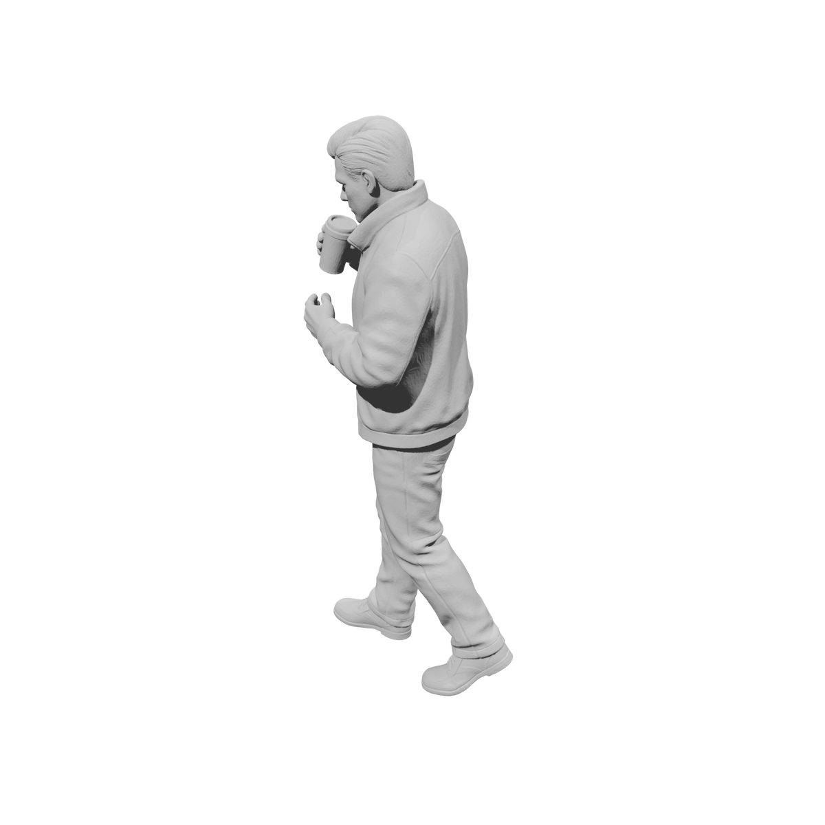 MM2288 Night Shift Convenience Store Crew-16 Male with Coffee