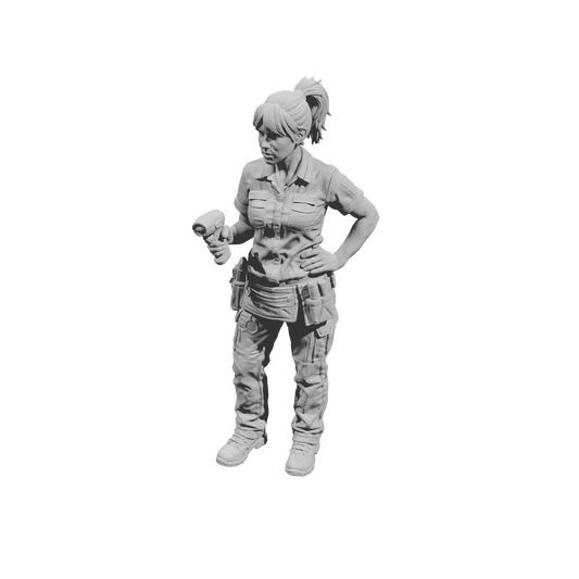 MM2291 Night Shift Convenience Store Crew-19 Female with Scanner