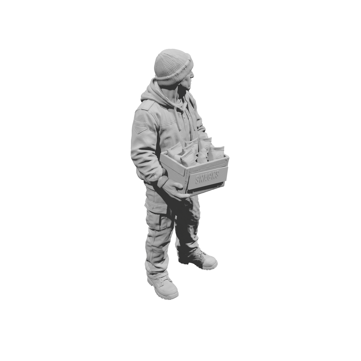 MM2292 Night Shift Convenience Store Crew-20 Worker with Snacks