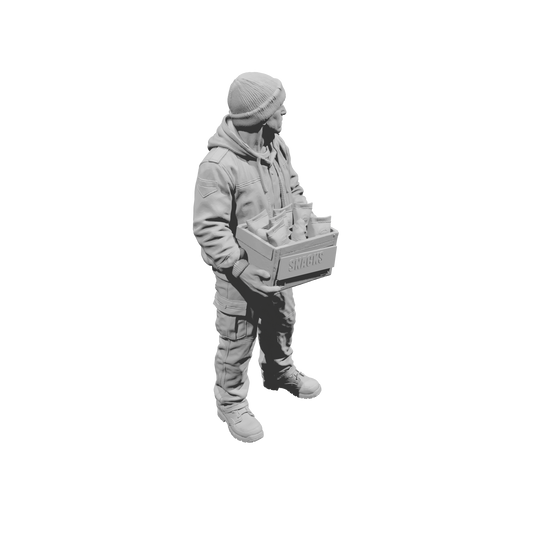 MM2292 Night Shift Convenience Store Crew-20 Worker with Snacks