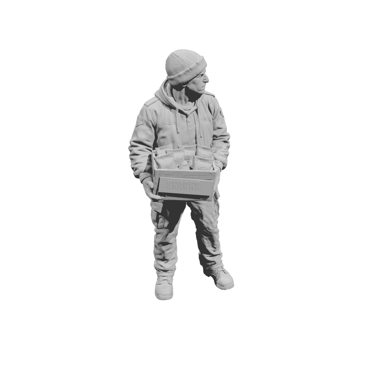 MM2292 Night Shift Convenience Store Crew-20 Worker with Snacks