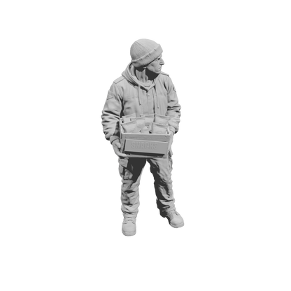 MM2292 Night Shift Convenience Store Crew-20 Worker with Snacks
