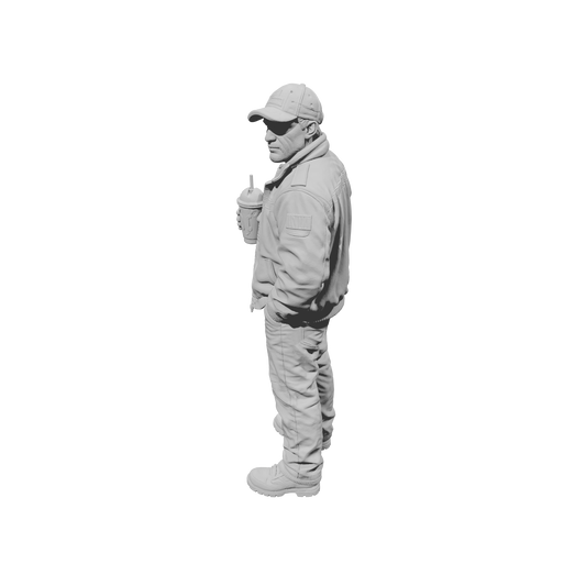 MM2294 Night Shift Convenience Store Crew-22 Male with Drink
