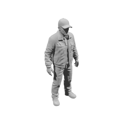 MM2280 Night Shift Convenience Store Crew-8 Male Worker in Jacket