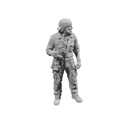 MM2267 Outlaw Biker Crew-2 Mechanic with Large Spanner
