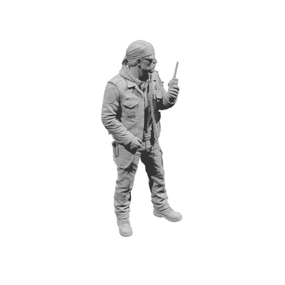 MM2268 Outlaw Biker Crew-3 Man with Walkie Talkie