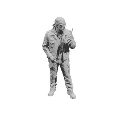 MM2268 Outlaw Biker Crew-3 Man with Walkie Talkie