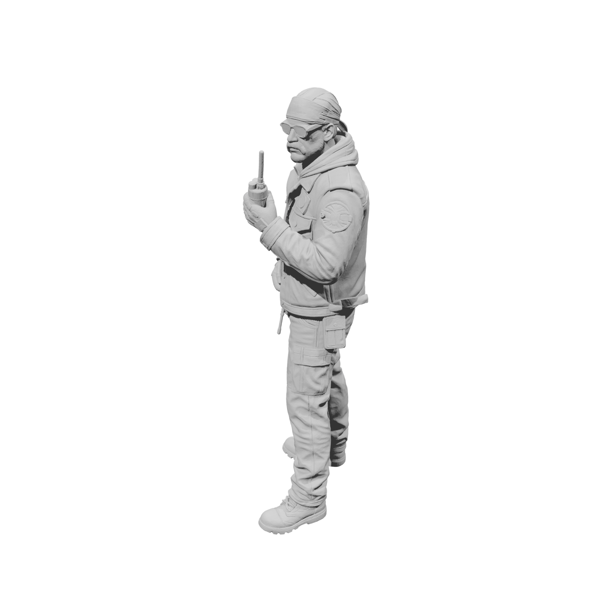 MM2268 Outlaw Biker Crew-3 Man with Walkie Talkie