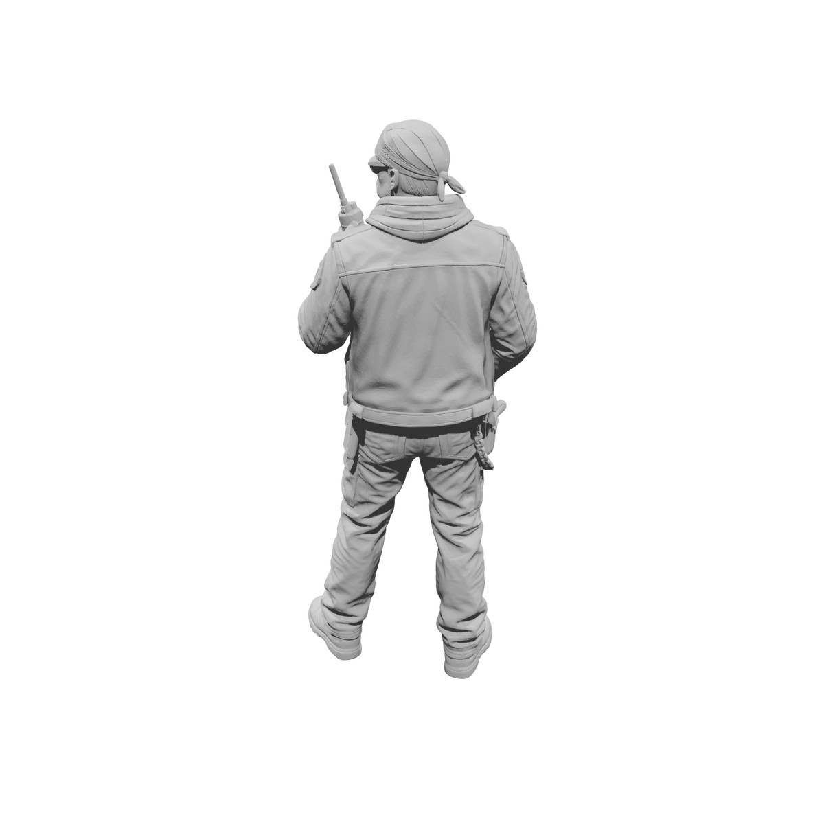 MM2268 Outlaw Biker Crew-3 Man with Walkie Talkie
