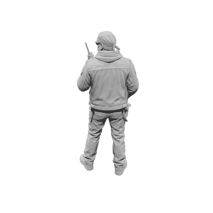 MM2268 Outlaw Biker Crew-3 Man with Walkie Talkie