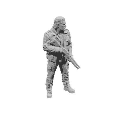 MM2272 Outlaw Biker Crew-7 Man with Shotgun