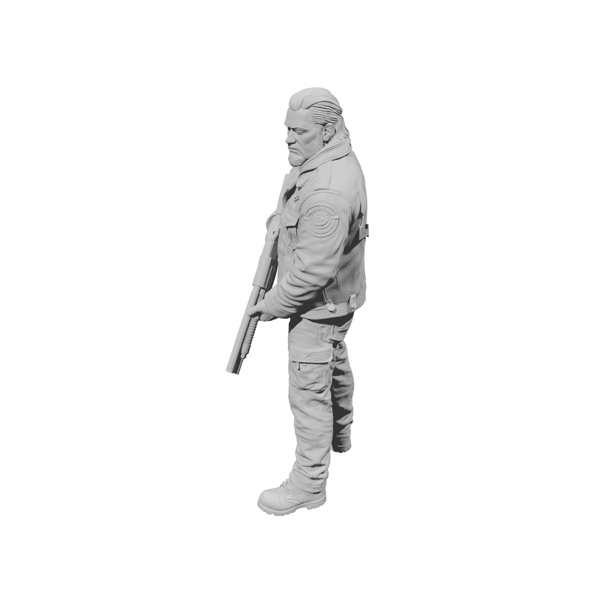 MM2272 Outlaw Biker Crew-7 Man with Shotgun
