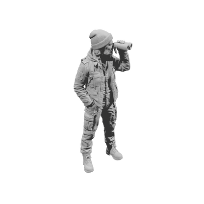 MM2273 Outlaw Biker Crew-8 Man with Binoculars