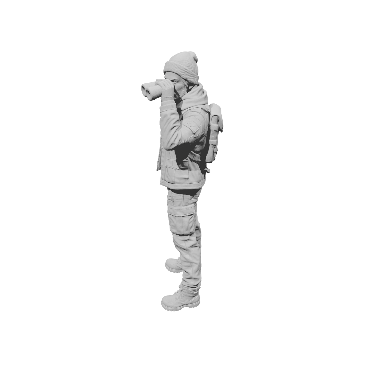MM2273 Outlaw Biker Crew-8 Man with Binoculars