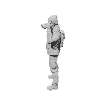 MM2273 Outlaw Biker Crew-8 Man with Binoculars