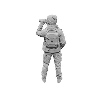 MM2273 Outlaw Biker Crew-8 Man with Binoculars