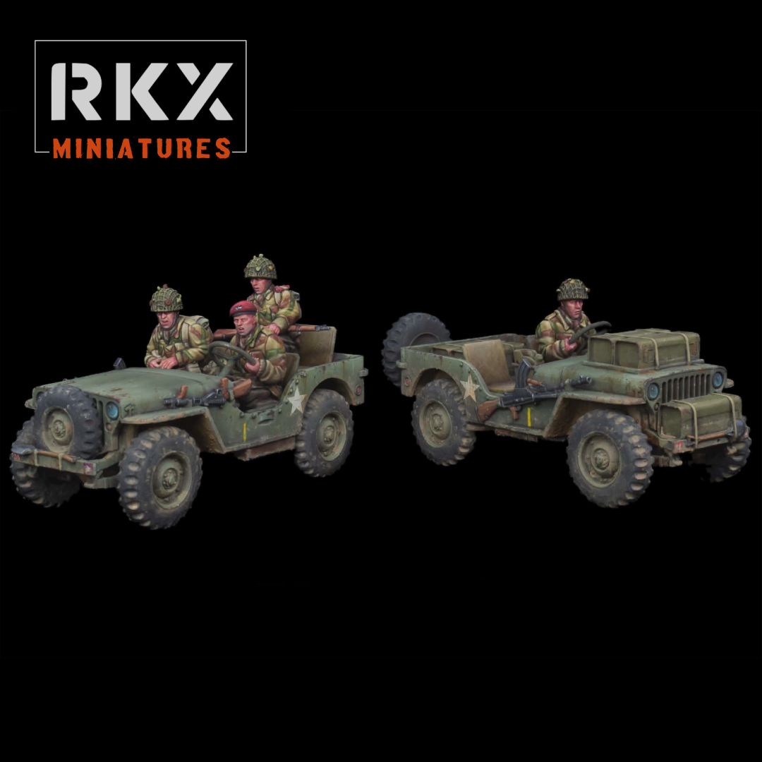 RKX003 Merville Battery WW2 Para Jeep