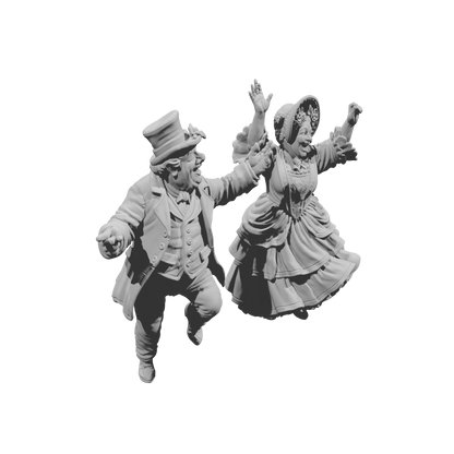 DG089 Winter Scene- Joyful dancers